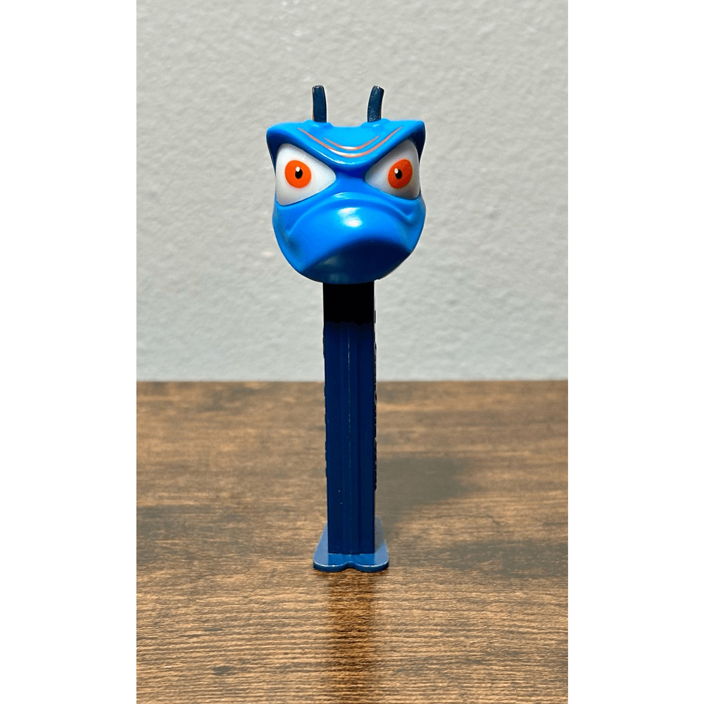 Vintage Pez Dispenser 2000 A Bugs Life Barney Beetle Blue Base Foot